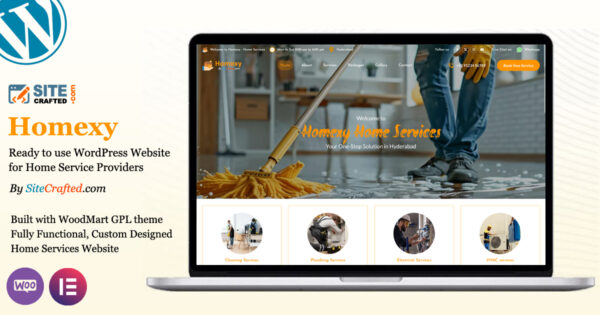 Homexy - Ready to use WordPress Website for Home Services - One Page - by SiteCrafted