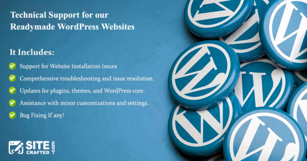 Technical Support for our Readymade Website