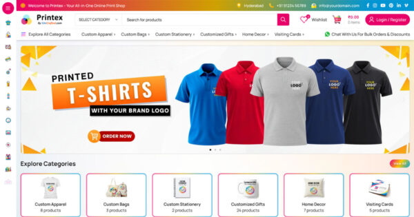 Readymade Print on Demand Website