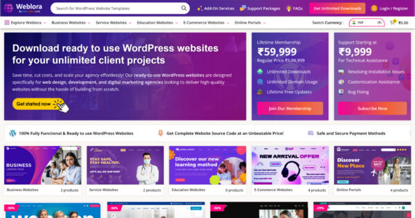 Readymade Websites Marketplace